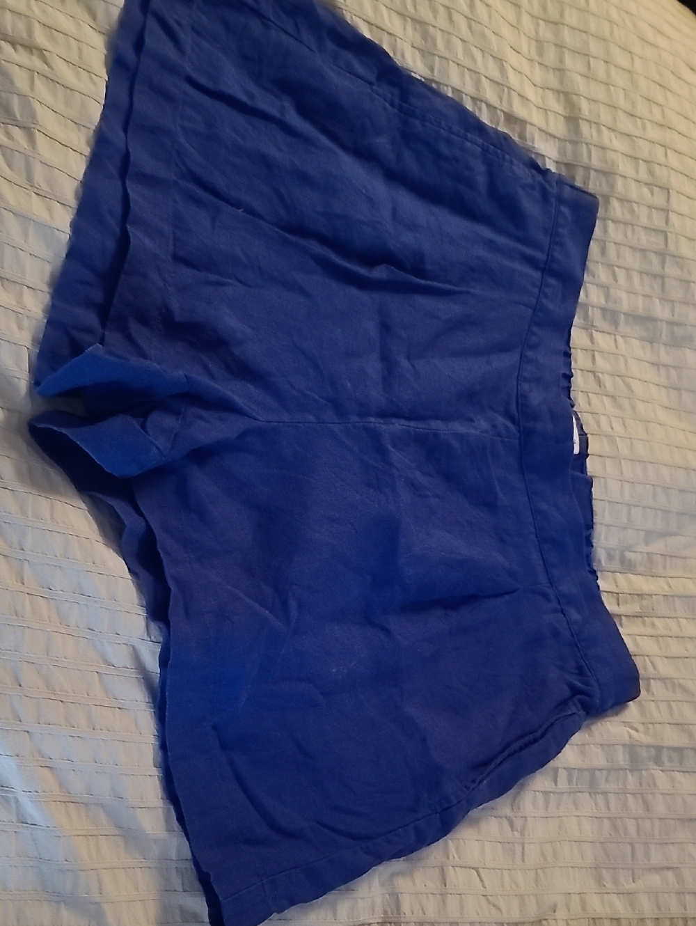 Madewell Royal Blue Linen Shorts